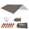 Unigear Regen-Abdeckplane, Tarp Rain Fly, Zeltdach, wasserdicht, Wanderschutz, faltbar, leicht, wasserdicht, Schutz gegen Reg