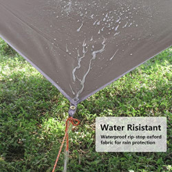 Unigear Regen-Abdeckplane, Tarp Rain Fly, Zeltdach, wasserdicht, Wanderschutz, faltbar, leicht, wasserdicht, Schutz gegen Reg