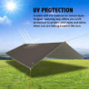 Unigear Regen-Abdeckplane, Tarp Rain Fly, Zeltdach, wasserdicht, Wanderschutz, faltbar, leicht, wasserdicht, Schutz gegen Reg