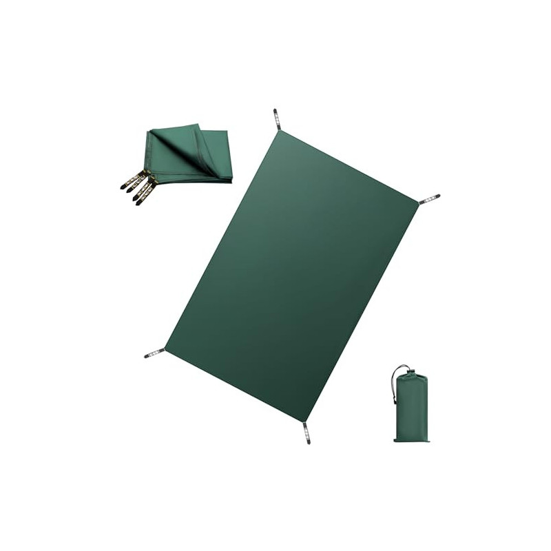 VOSOIR Zeltplane wasserdichte, Ultraleicht Tragbar Camping Zelt Tarp, Zeltunterlage mit 12 Metall-Ösen&Tragetasche, Reißfest, VOSOIR Zeltplane wasserdichte, Ultraleicht Tragbar Camping Zelt Tarp, Zeltunterlage mit 12 Metall-Ösen&Tragetasche, Reißfest,