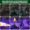 E EASTSTORM 210×150cm Verdickter Notfalldecke Schlafsack Survival Biwaksack Rettungsdecken Plane Wasserdicht Thermodecke Tarp