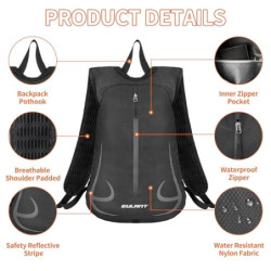 EULANT Wasserdicht Laufrucksack 15L,Klein Skirucksack,Kleiner Wanderrucksack,Fahrrad Rucksack,Leicht Sport Rucksack für Skifa