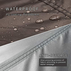 Unigear Zeltplane wasserdicht, sechseckig Tarp mit Ösen + 6 Aluminium Erdnägel+ 6 Seilen, Abdeckplane für Hängematte, Regensc