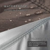 Unigear Zeltplane wasserdicht, sechseckig Tarp mit Ösen + 6 Aluminium Erdnägel+ 6 Seilen, Abdeckplane für Hängematte, Regensc