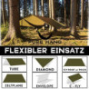 PURE HANG Premium Zeltplane Tarp 3x3 für Hängematte Outdoor Camping Wasserdicht mit Ösen Sonnensegel Strand Ultra-Leicht Sonn