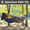 onewind Hängemattenplane, Regenfliege, Ultraleicht, große Abdeckung, Unterstand mit Türen, tragbar für Winter-Bushcraft, Zelt