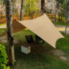 4,5x4,5m Großes Camping Tarp Zelt Ultraleicht Wasserdicht Multifunktional Awning Hexagon Tarpaulin Shelter für Auto Bushcraft