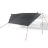 qeedo Motor Tarp Car Sonnensegel, Auto-Vordach mit UV80-Schutz, wasserdicht & lichtundurchlässig, einfache Saugnapf-Montage, 