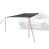 qeedo Motor Tarp Car Sonnensegel, Auto-Vordach mit UV80-Schutz, wasserdicht & lichtundurchlässig, einfache Saugnapf-Montage, 