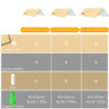 SAN LIKE Tarp 3x3m Wasserdicht, Zeltplane Ultraleicht mit ösen + 6 Heringe + 6 Seilen, Zeltplane für Hängematte, Sonnenschutz