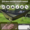 OTraki Hängematte Outdoor mit Tarp Moskitonetz 290cm x 140cm Ultraleicht Wasserdicht Camping Hammock Hängematten mit Insekten