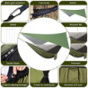 OTraki Hängematte Outdoor mit Tarp Moskitonetz 290cm x 140cm Ultraleicht Wasserdicht Camping Hammock Hängematten mit Insekten