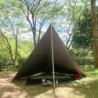Ultraleicht Tarp 4x4 Wasserdicht Zeltplane Wasserdicht mit ösen Multifunktionales Schutz Sonnensegel für Hängematte,Wandern P
