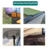 Auto Vorzelt Heckklappe 300 * 200cm,Kamanan Wasserabweisendes Sonnensegel,wasserdichte Auto-Campingzelt,Auto-Vordach,Heckklap