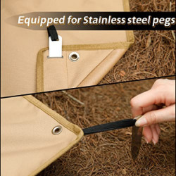 HIKEMAN wasserdichte Zeltunterlage Campingzelt Plane - Mehrzweck Zeltplane Camping Zelt Tarp,Picknickdecke für Camping,Pickni