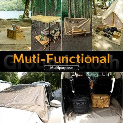 HIKEMAN wasserdichte Zeltunterlage Campingzelt Plane - Mehrzweck Zeltplane Camping Zelt Tarp,Picknickdecke für Camping,Pickni