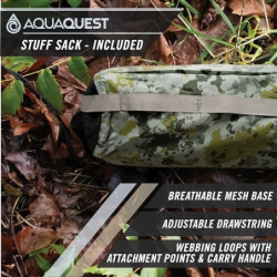 AquaQuest Safari wasserdichte Camping-Plane - Leichter Sonnenschutz oder Regenschutz - Wandern, Rucksackreisen & Hängematte, 