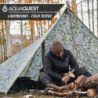 AquaQuest Safari wasserdichte Camping-Plane - Leichter Sonnenschutz oder Regenschutz - Wandern, Rucksackreisen & Hängematte, 