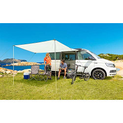 BERGER Vela Ultraleicht Outdoor Tarp - Zeltplane wasserdicht mit Ösen für Hängematte - Sonnensegel Wohnwagen 3x3 Regenschutz 