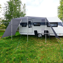 your GEAR Caravan Tarp Teramo - 3 Größen - 250, 300, 400 cm Breite, Tiefe 240 cm - UPF 50+ Sonnendach für Wohnwagen Wohnmobil