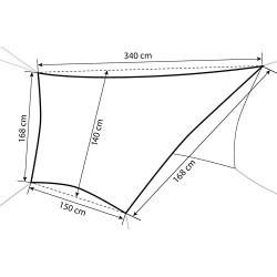 AMAZONAS Ultra-Light Traveller Tarp Forest 650g Packmaß 25 x 10 cm Fallschirmseide Wetterschutz in Tarnoptik Blätterwaldoptik