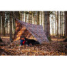 AMAZONAS Ultra-Light Traveller Tarp Forest 650g Packmaß 25 x 10 cm Fallschirmseide Wetterschutz in Tarnoptik Blätterwaldoptik