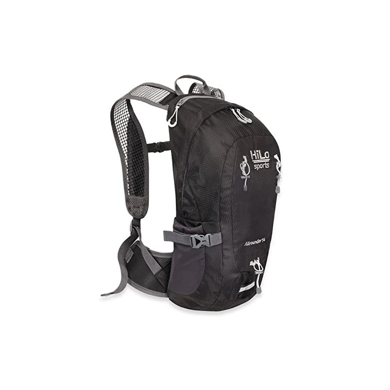 HiLo sports Radrucksack Allrounder 14 Liter - Fahrradrucksack mit Rücken Ventilationssystem - Wasserabweisender MTB Rucksack HiLo sports Radrucksack Allrounder 14 Liter - Fahrradrucksack mit Rücken Ventilationssystem - Wasserabweisender MTB Rucksack