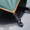3x5m Auto Markise Camping Wohnwagen Sonnensegel Wasserdicht UV-Schutz Tarp mit Stangen Vorzelt für Camper Campingbus