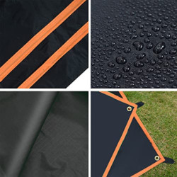 GEERTOP Schutzplane Zeltplanen Zeltunterlage Wasserdicht 3 Personen - 210 x 180 cm  300g  - 20D Ultraleichte wasserdichte Für