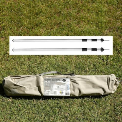 your GEAR Motorhome Cotton Tarp TC 260 x 240 Sonnensegel inkl. Aufstellstangen für Camping Bus, Van, Auto
