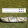your GEAR Motorhome Cotton Tarp TC 260 x 240 Sonnensegel inkl. Aufstellstangen für Camping Bus, Van, Auto