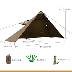 OneTigris militärischer Regenponcho Shelter 2 in 1 Multifunktionale Poncho Camping Zelt Taktische Regenmantel Outdoor Regenca