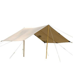 Tatonka Tarp 4 TC  285 x 400 cm  - Wasserdichtes Tarp aus Baumwollmischgewebe mit hervorragender UV-Stabilität, Ösen und Abps