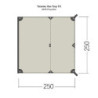 Tatonka Unisex – Erwachsene Van Tarp TC, Sand beige, 250 x 250 cm