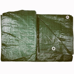Abdeckplane 3 x 5m GRÜN Wasserdicht + 1x Bildmagnet! Gewebeplane mit Ösen Gartenplane Tarnplane Plane für Outdoor & Garten Ho