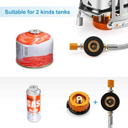 Awroutdoor Gas Campingkocher 3500W Faltbar, Gaskocher mit Piezozündung Winddicht, Gas Camping Kocher Klein Tragbar, Gasbrenne