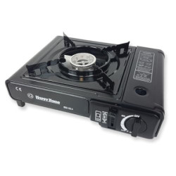 Generic Camping Gaskocher,Campingkocher 1-flammig,Auto. Piezo-Zündung mit Koffer,Notfallausrüstung,Stromausfall,Propangaskoch