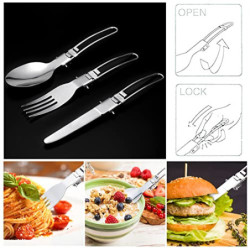 Odoland Camping Geschirr Set 10-teiliges Outdoor Kochgeschirr Aluminium Camping Töpfe Becher Faltbare Besteck Mini Campingkoc