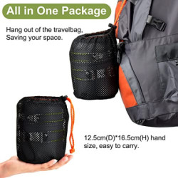 Odoland Camping Geschirr Set 10-teiliges Outdoor Kochgeschirr Aluminium Camping Töpfe Becher Faltbare Besteck Mini Campingkoc