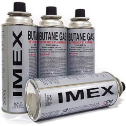 IMEX Camping GASKOCHER Set IM TRAGEKOFFER MIT 4 GASKARTUSCHEN JY-500A