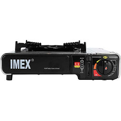 IMEX Camping GASKOCHER Set IM TRAGEKOFFER MIT 4 GASKARTUSCHEN JY-500A