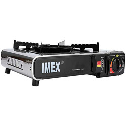 IMEX Camping GASKOCHER Set IM TRAGEKOFFER MIT 4 GASKARTUSCHEN JY-500A