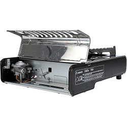 IMEX Camping GASKOCHER Set IM TRAGEKOFFER MIT 4 GASKARTUSCHEN JY-500A