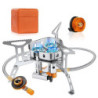Adiwo Campingkocher 6800 W, Gaskocher mit Piezozündung und Tragebox Gas Camping Kocher Tragbar Gasbrenner Winddichter Camping