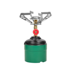 DOMINOX Campingkocher, Tragbarer Gaskocher Outdoor, camping gaskocher Einzelbrenner Geeignet für Outdoor-Aktivitäten, Camping