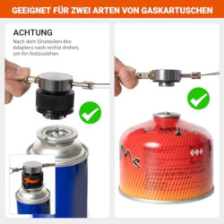 Bulin Gas Campingkocher Gaskocher mit Piezozündung Faltbarer Gaskocher Outdoor 3200W Windschutz KocherGasbrenner für Camping 