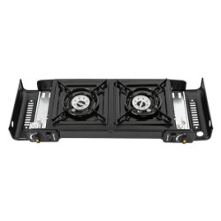 Gaskocher 2-Flammig Campingkocher Gas Kocher Für Gasflasche, Tragbarer Camping Grill Gas Stove, Outdoor Gaskocher Camping Koc