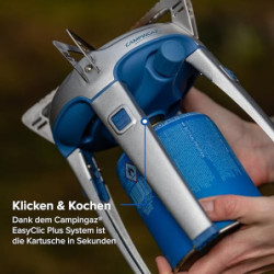Campingaz Bivouac Gaskocher, Stabiler Campingkocher für Camping, Backpacking oder Festivals, Kompaktes Packmaß, Starke Leistu