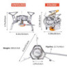 LATTCURE Gas Campingkocher 3500W Faltbar Edelsathl Gaskocher mit Piezozündung und Aufbewahrungsbox Gasbrenner für Outdoor Cam