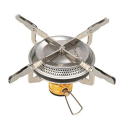 Lixada Camping Gaskocher, Tragbares Campingkocher, Gaskocher Klein 3500W, Faltbarer Rucksack Outdoor Kocher mit Aufbewahrungs